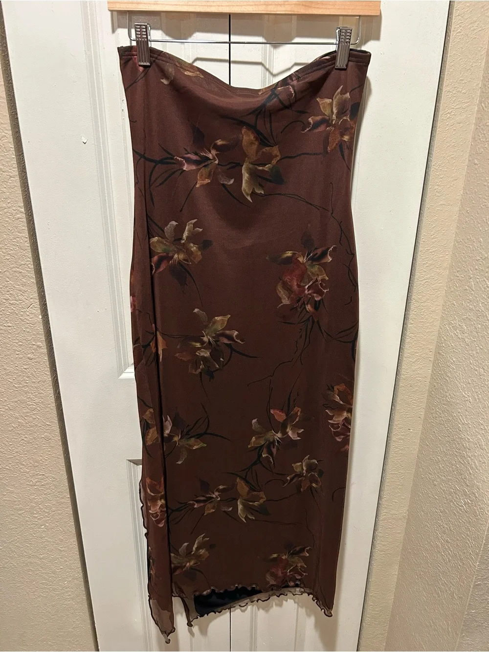 Urban Outfitters Samara Mesh Strapless Midi Dress Y2K Prom , size M